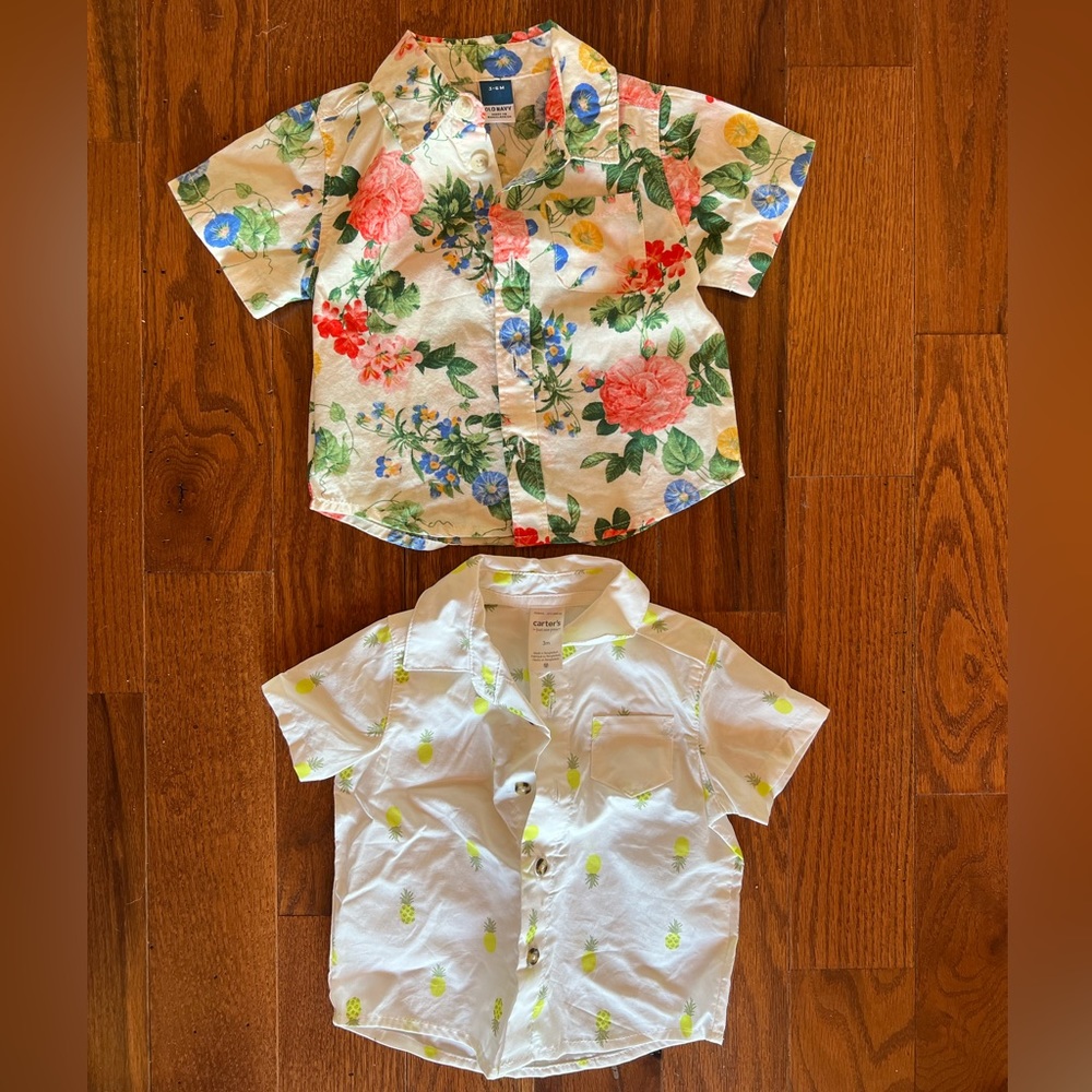 (2) Baby Boy Shirts